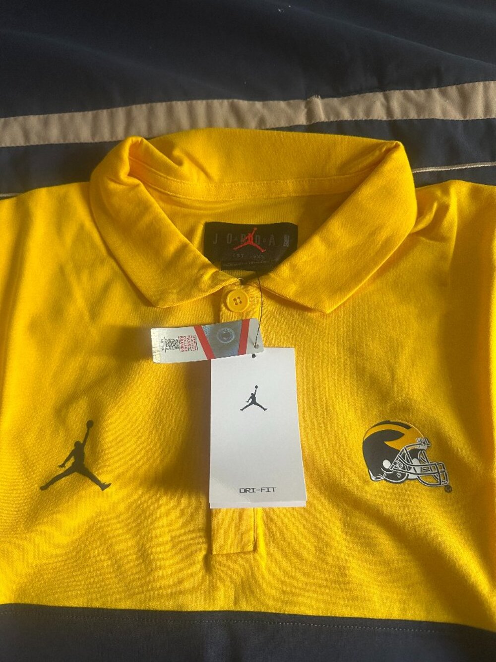 Jordan - University of Michigan Polo - BRAND NEW WITH TAGS - Size Large